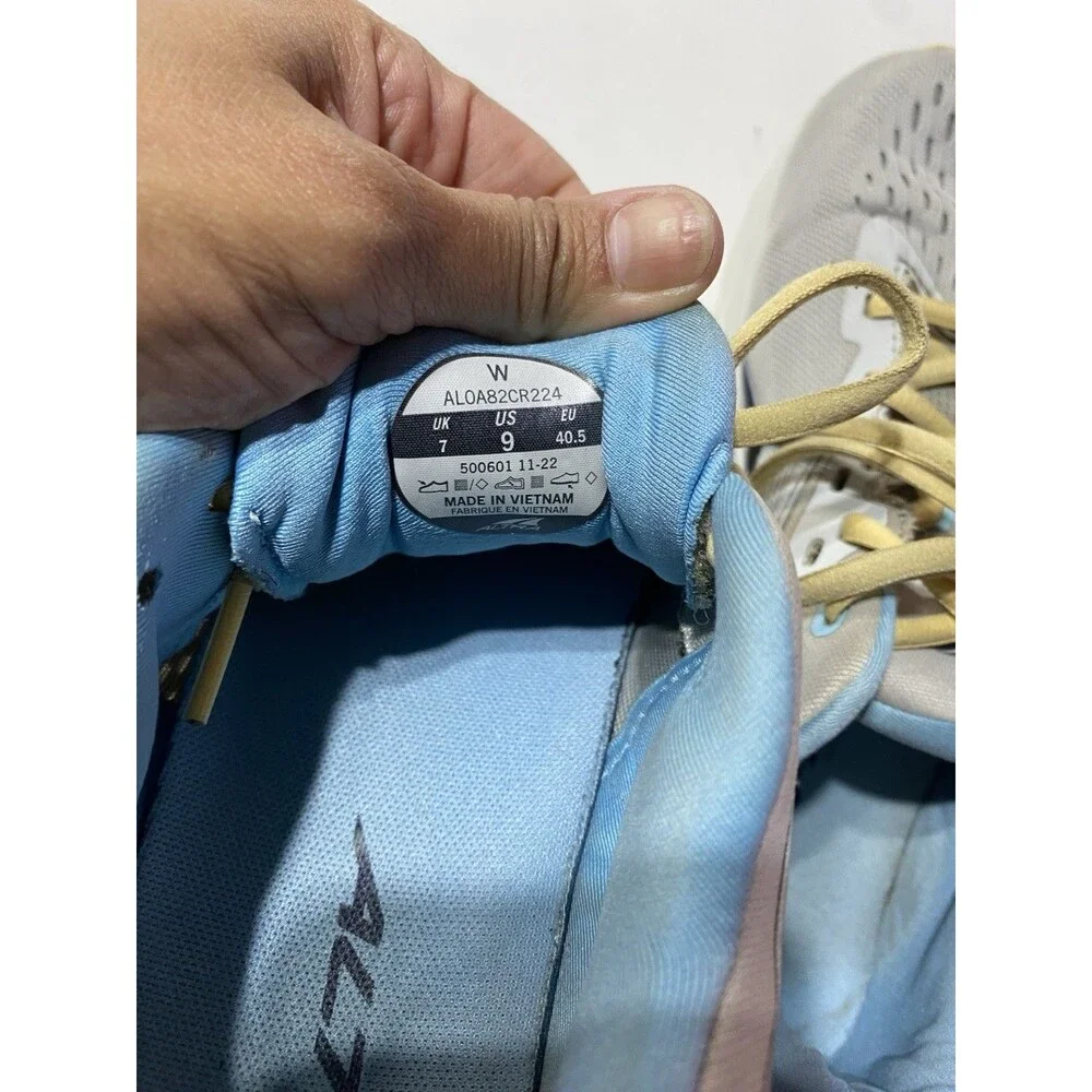 Altra Via Olympus Women 9 Grey Blue‎ Running Shoes Road Gym Sneaker AL0A82CR224